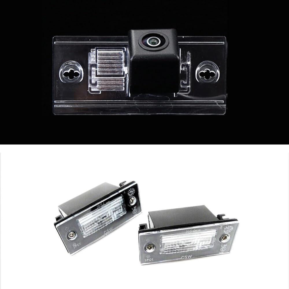 Caméra de recul HD de rechange pour Audi A3/S3 8L1 8P1 8P7 8PA 8VA 8YF 8YM 8VM 8VS 8V7 8VE 8V1/A4 B5 8K2 8EC 8E2 8W2 8WC 8W5 8WD/S4/RS4 8H7 B6 8. HE B7/8KH 8WH 8WJ (7306 (82 x 32 mm)