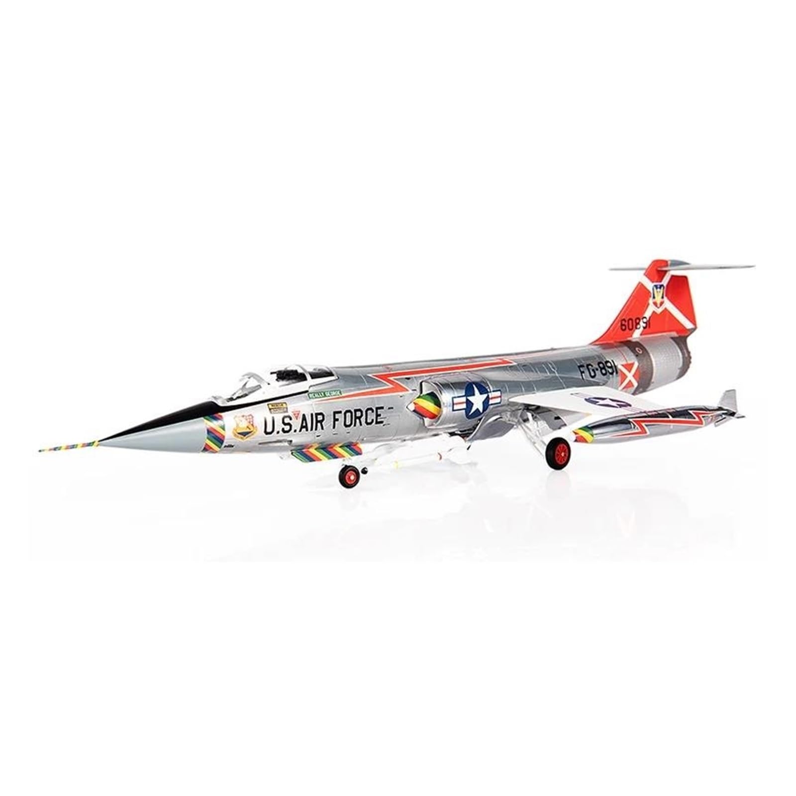 1/72 Per F104 F-104C Aereo Aereo Starfighter Falcon Modello Giocattolo Modello In Lega Jet Militari Scale Aircraft Display Model