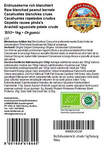 Biologische Fairtrade Pinda's - 1kg - Geblancheerd, ongebrand en ongezouten - Raw food - Uit Oezbekistan - Afbeelding 5