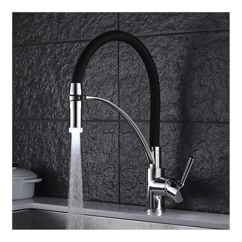 Mitigeur de cuisine extractible LED à jet double fonction XT-159 - 2
