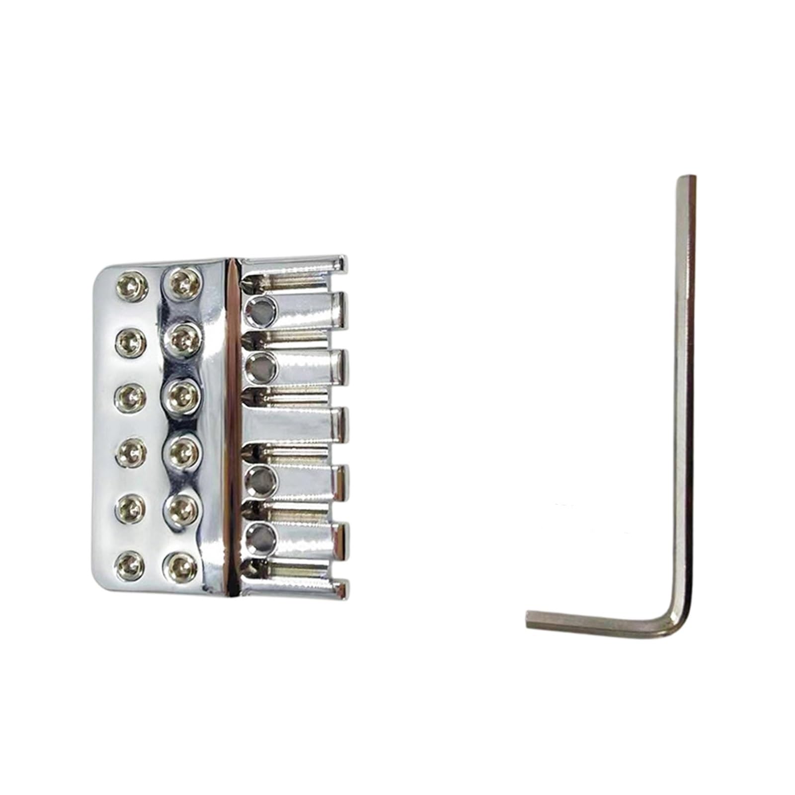 Guitarra Eléctrica Sin Cabeza Con Puente De Bloqueo Accesorios Profesionales Pieza Trasera De Latón De 6 Cuerdas | Puente de guitarra(Type7)