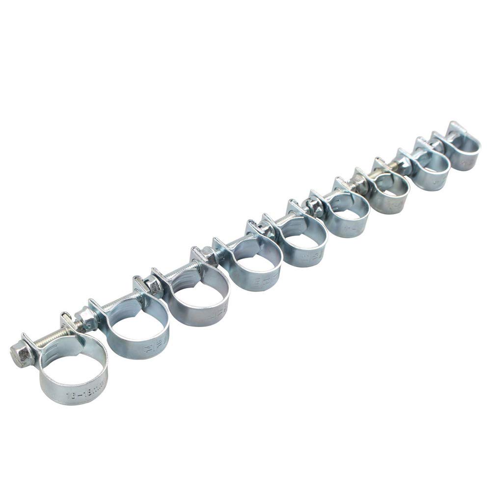 Hose Clamp 135 Pack Stainless Steel Assortment Adjustable Range Hose Clamp for Plumbing Automotive and Mechanical Application