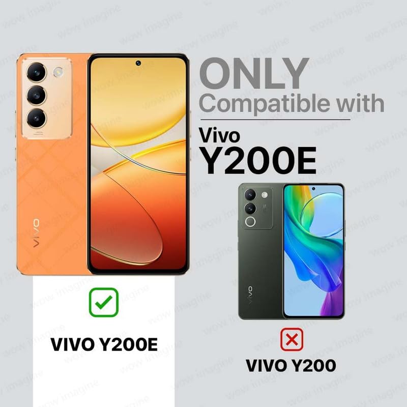 Image of Case Creation Brand - Mobile Cover for Vivo Y200e (Soft & Flexible Back Case), Transparent