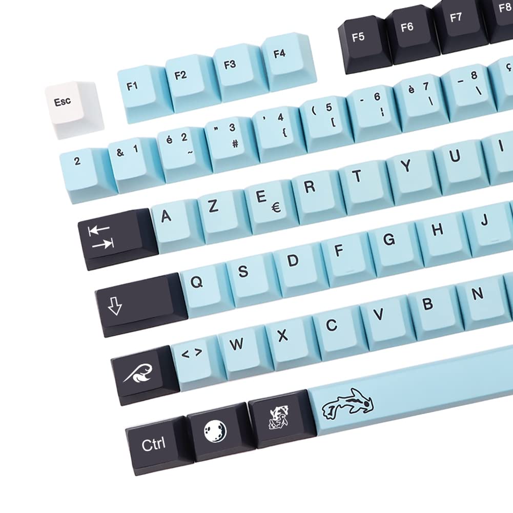 Dye Subbed Keycap FR Disposition ISO PBT France Keycaps pour MX Switch Clavier Cherry Profile Key Cap FR Keycap 135 Touches