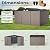 GVDV 12x10 FT Outdoor Metal Storage Shed, Durable Garden Shed with Reinforced Sidewall Girts & Updated Frame Structure, All-Weather Shelter for Backyard, Patio, Tool, Bike Storage