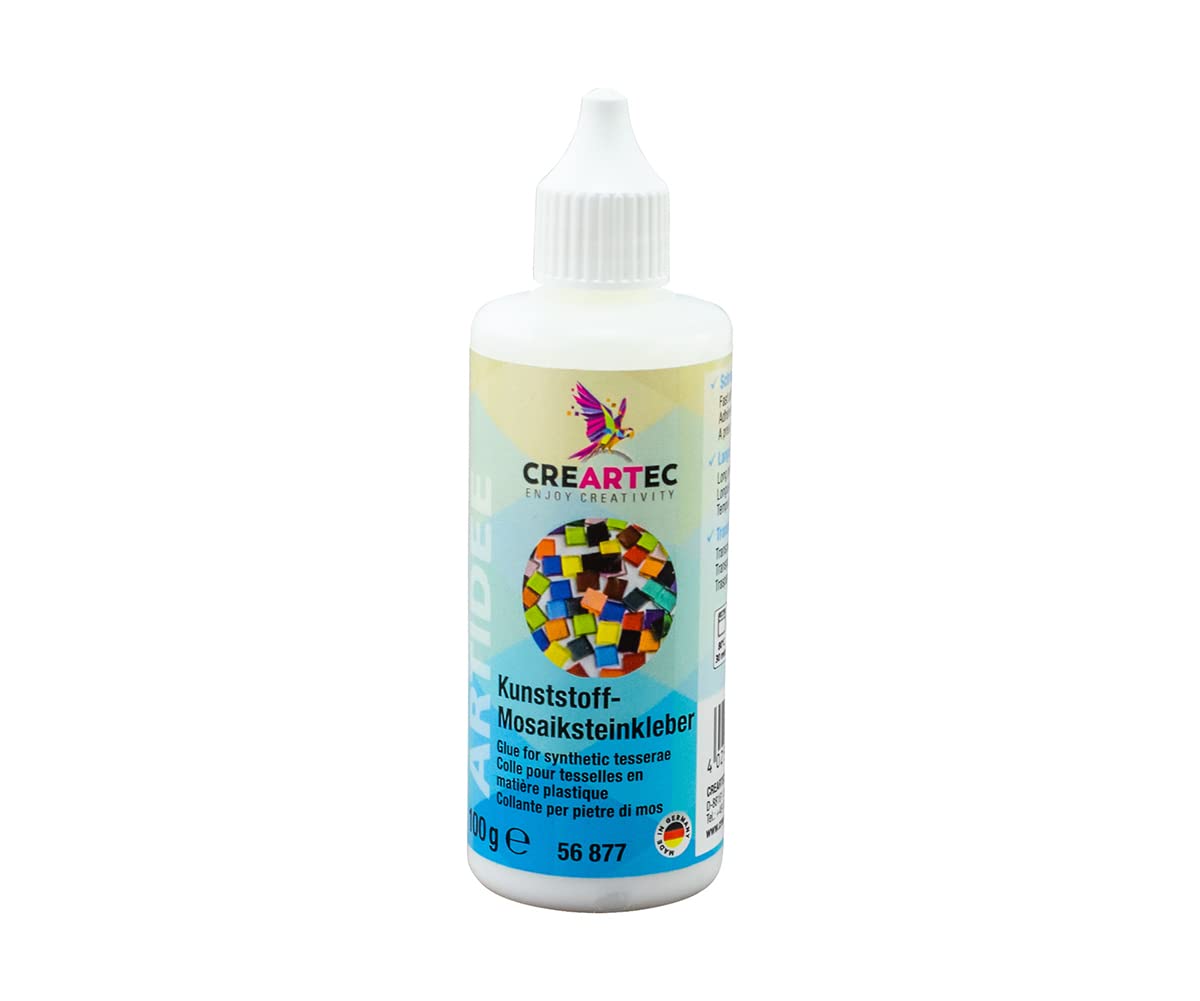 CREARTEC - Adhesivo de plástico para mosaicos (100 g), transparente