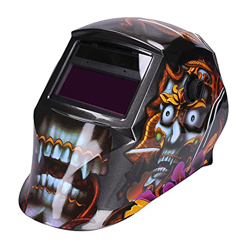 GEORGES Casque de soudage solaire automatique avec protection UV et grande vitre pour tous les types de soudure (Freak)