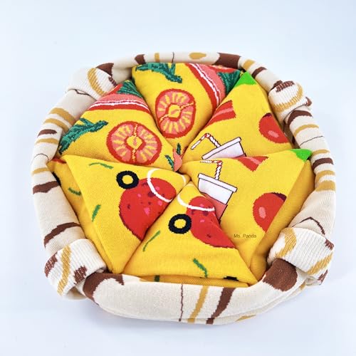Pizza-Socks-4-Pairs-Unique-Holidays-Funny-Socks-for-Men-and-Women-Pizza-Lovers-Birthday-Valentines-Anniversary-Christmas-Crazy-Socks-for-Gift
