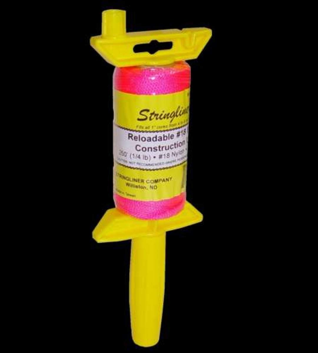 Stringliner Yellow 500 Foot Hi Viz Braided Builders Brick Laying Measuring Line String 150M