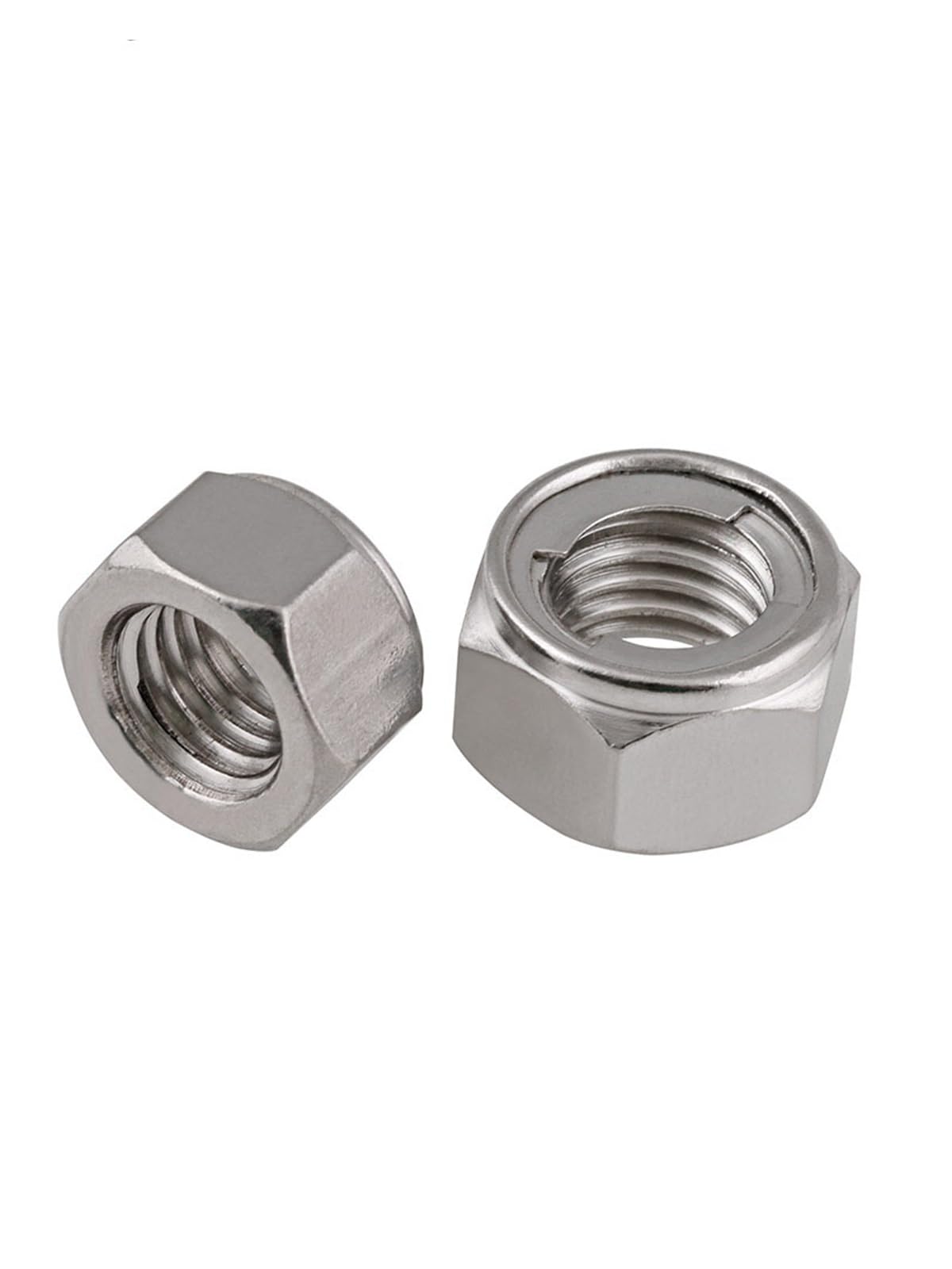 2/5/10 Uds M3 M4 M5 M6 M8 M10 M12 M14 M16 M18 M20 304 tuerca de bloqueo de Metal de acero inoxidable autoblocante Anti-flojo tuerca tapa de tornillo Daquan(10PCS,M20)