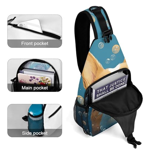 Bolso cruzado estilo sling casual para senderismo miniatura 4