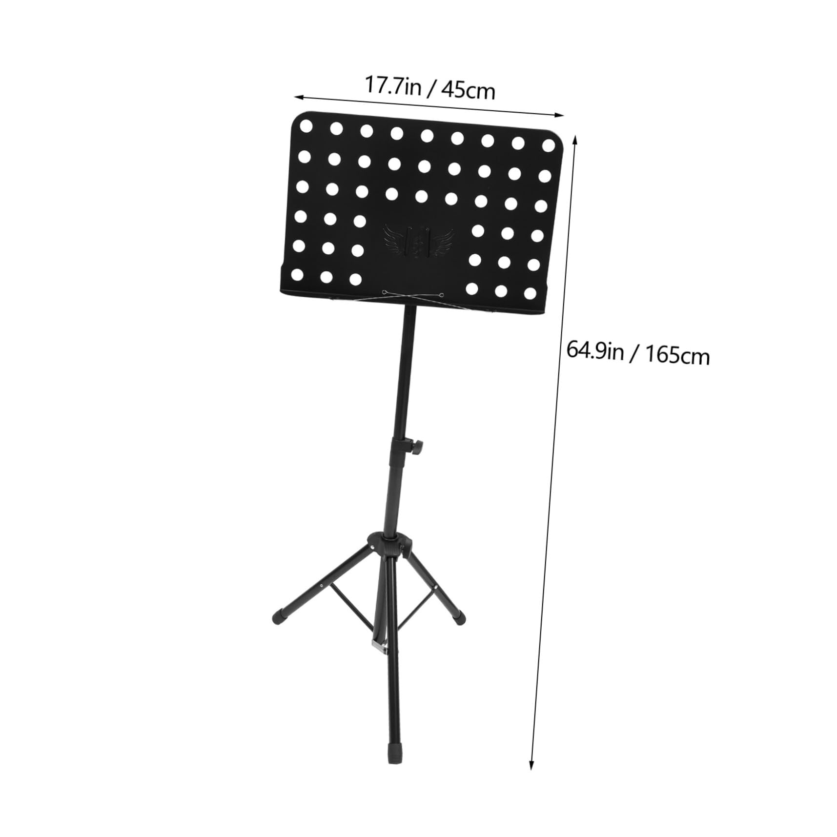 Pupitre à Musique Pliable et Réglable Noir, Support Portable 1pc