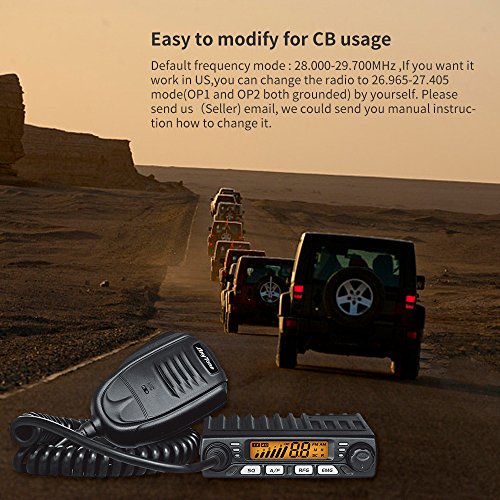 AnyTone Smart 10 Meter Amateur Radio for truck, Small Size,AM PEP power over 16W - Thumbnail 3