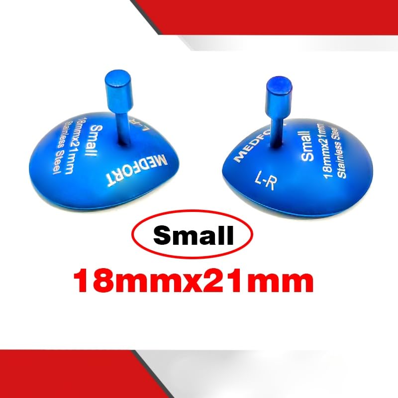 Corneal Eye Shield Protector, 18mm x 21mm, Small, Blue, Set of 2, Model II