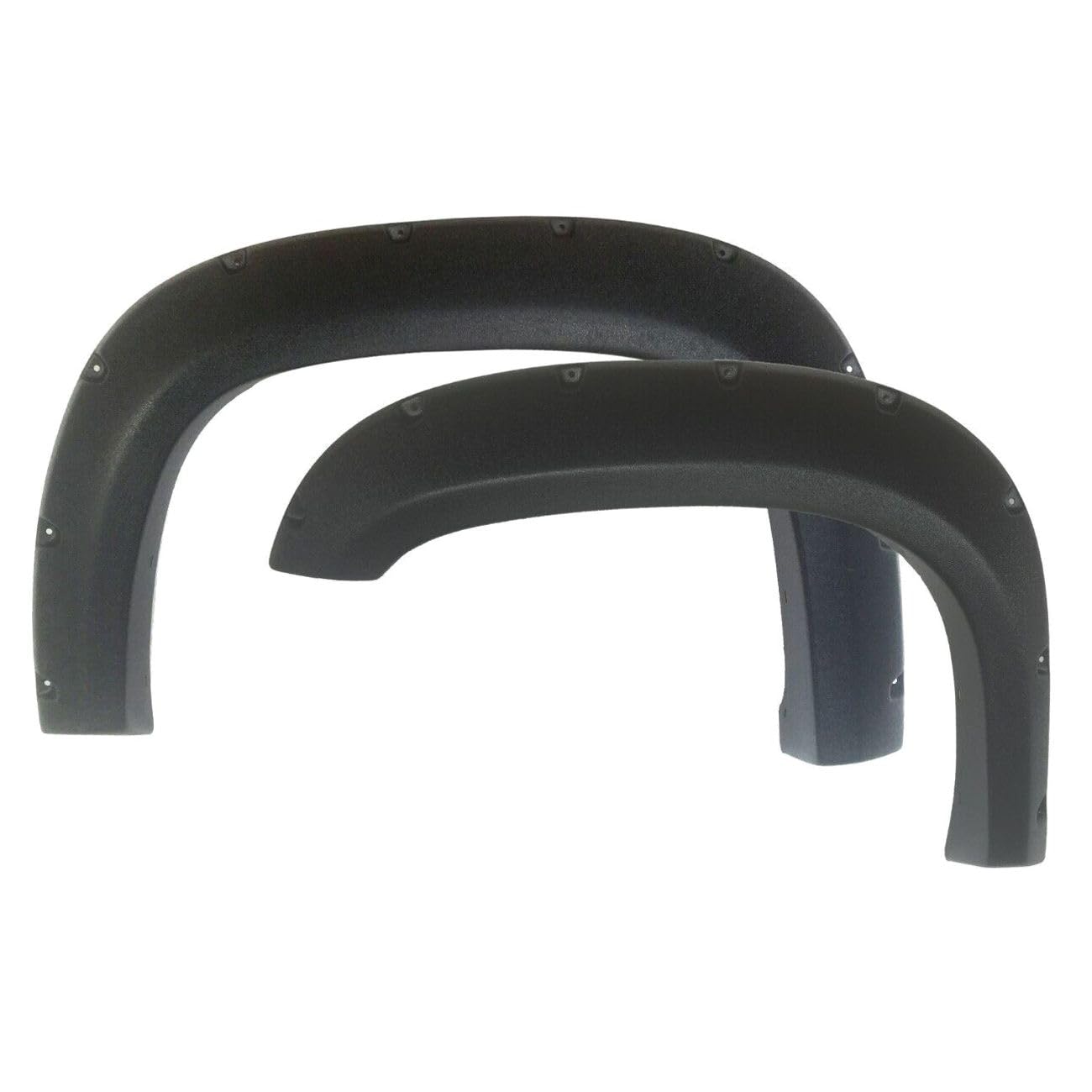 EIDZADK Front and Rear Left Driver and Right Passenger Side Black Sand Blast Textured Flare Flares Bolt for Chevy for Avalanche 2007-2013