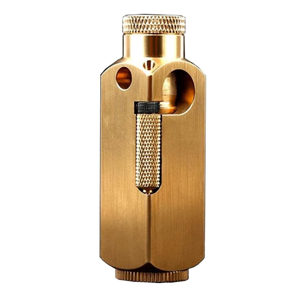 Amazon.com: Wheel Kerosene Vintage Trench Lighter,Pure Copper Creative Brass  Cigarette Lighter for Collection Decorative Gift : Health & Household