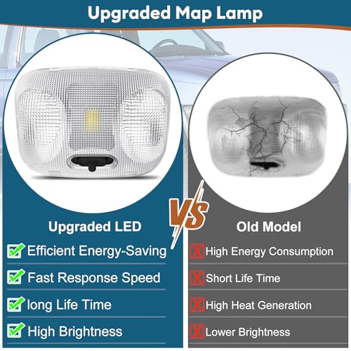 F37Z-13776-B LED Map Lamp Assembly con Cover para Ford miniatura 5