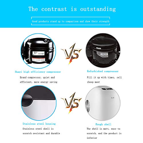 MHGD Automatische tragbare elektrische Arbeitsplatten-Eismaschine, runde Eismaschine mit Fasswasser für den Heimgebrauch… – Bild 6