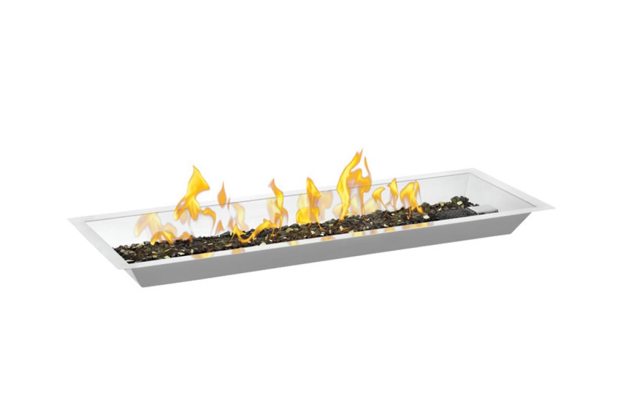 Napoleon Flame Sensing Gas Fire Pit Kit (GPFR), 33.25 x 11.75 Inches, Rectangular, Push Button Spark Ignition