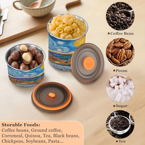 Envase hermético para café de acero inoxidable 500 ml miniatura 5