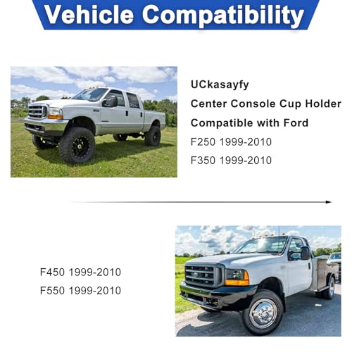 Repuesto portavasos consola central para Ford F250-F550 1999-2010 miniatura 2