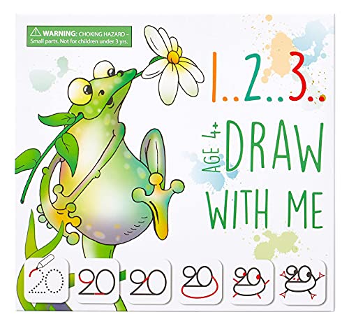 MD CREATIVE 123 Draw with Me Learn How to Draw Animals Step by Step Birthday Present for Preschoolers and Kids Ages 3 4 5 Numbers 0-20