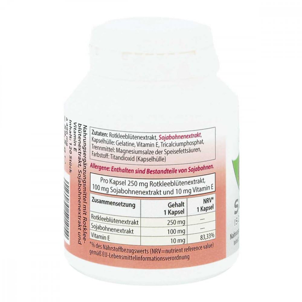 Soja Isoflavon Kapseln 60 mg + E 120 stk