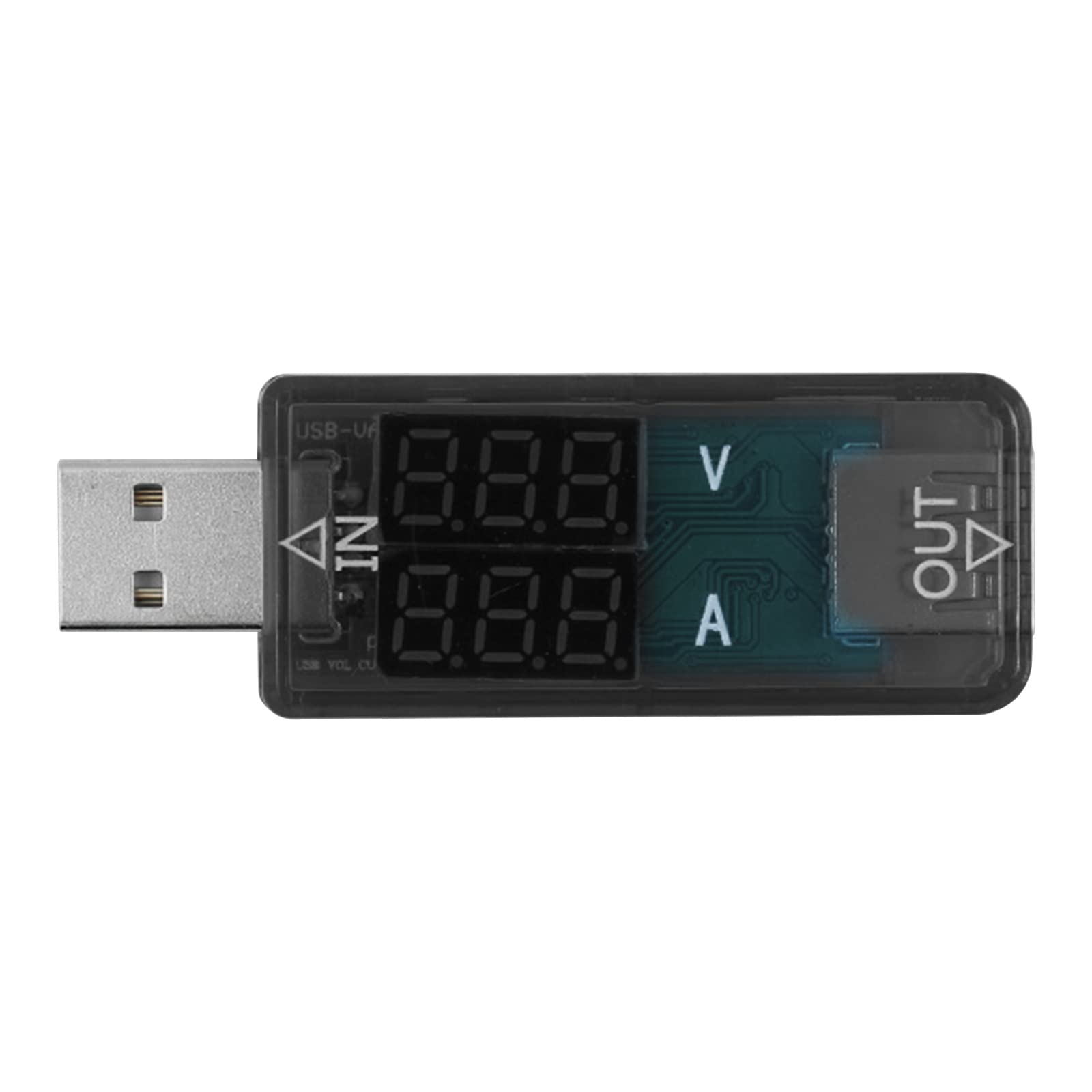 USB Digital Multimeter Power Voltage Meter 3.2-10V 0-3A Current Meter Mobile Monitor Gauge Voltmeter Ammeter USB Current Voltage Charging Detector Tester Battery Charger Doctor