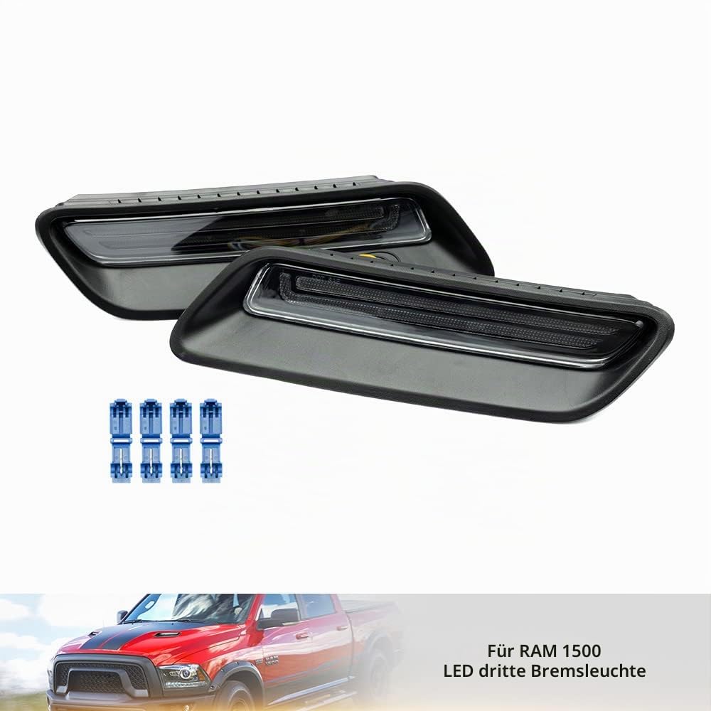 LED DRL Tagfahrlicht für Dod/ge Ram 1500 2010-2018 2019-2022 Weiß Bernstein LED Sport Motorhaube Licht Ziergitter Zierleiste DLR Stadtlampe 2St