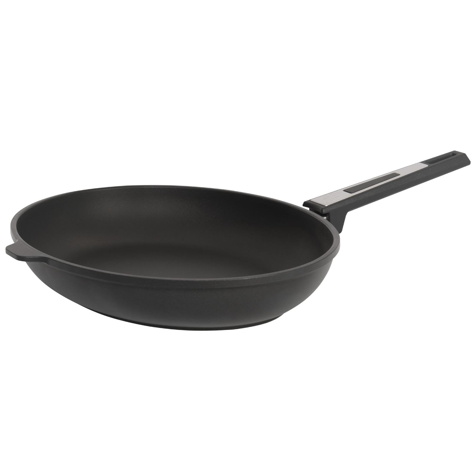 SKK große Antihaft Fischpfanne 38x28 cm - induktionsgeeignet - ovale beschichtete Aluguss Bratpfanne - Made in Germany