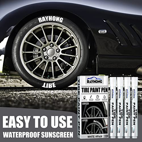 Kimiss KIMISSWZPCIEO0YU 4 Pack White Paint Pen White Paint Markers Pens Tire Marker White Waterproof Oil Based Paint Pen Car Tire Marker Marking Pens Permanent Markers thumb #1