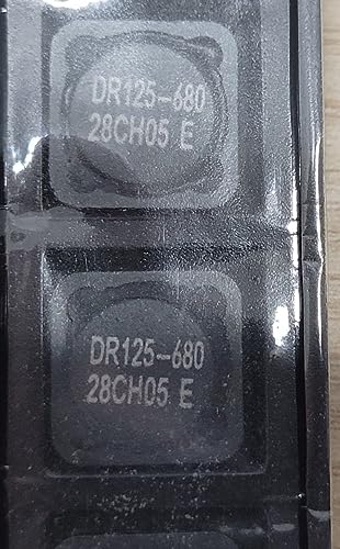 (1 PC) DR125-680-R Compatible with Cooper BUSSMAN Fixed IND 68UH 2.22A 101MOHM SMD