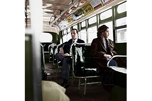 Rosa Parks on Bus Color Photo Poster