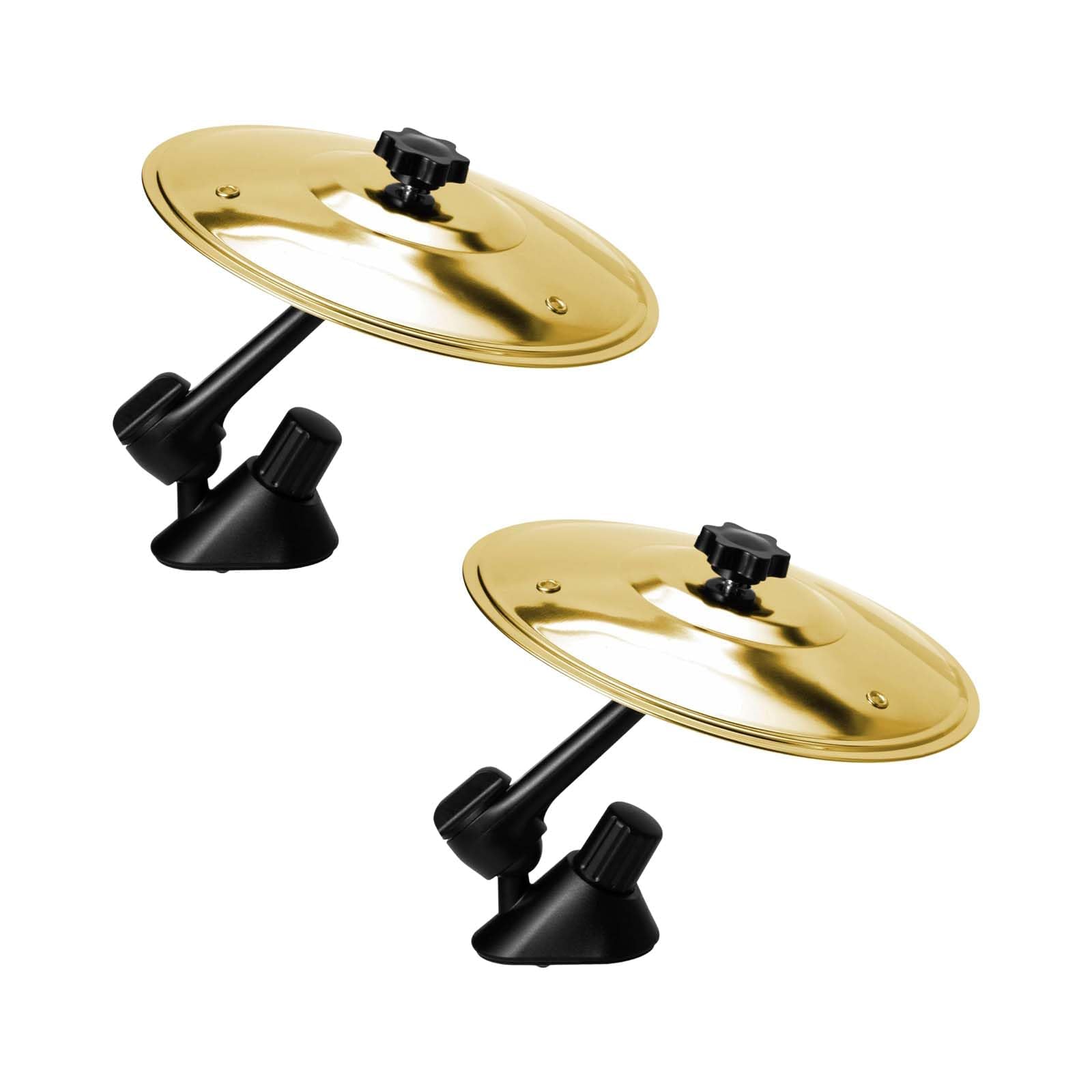 Lot de 2 Cymbales voiture Accessoire Musical pour Voiture,Cymbale pour voiture,Cymbales D'aération De Voiture,Cymbales Crash en acier inoxydable,avec Mini Cymbale De Voiture pour l'intérieur.