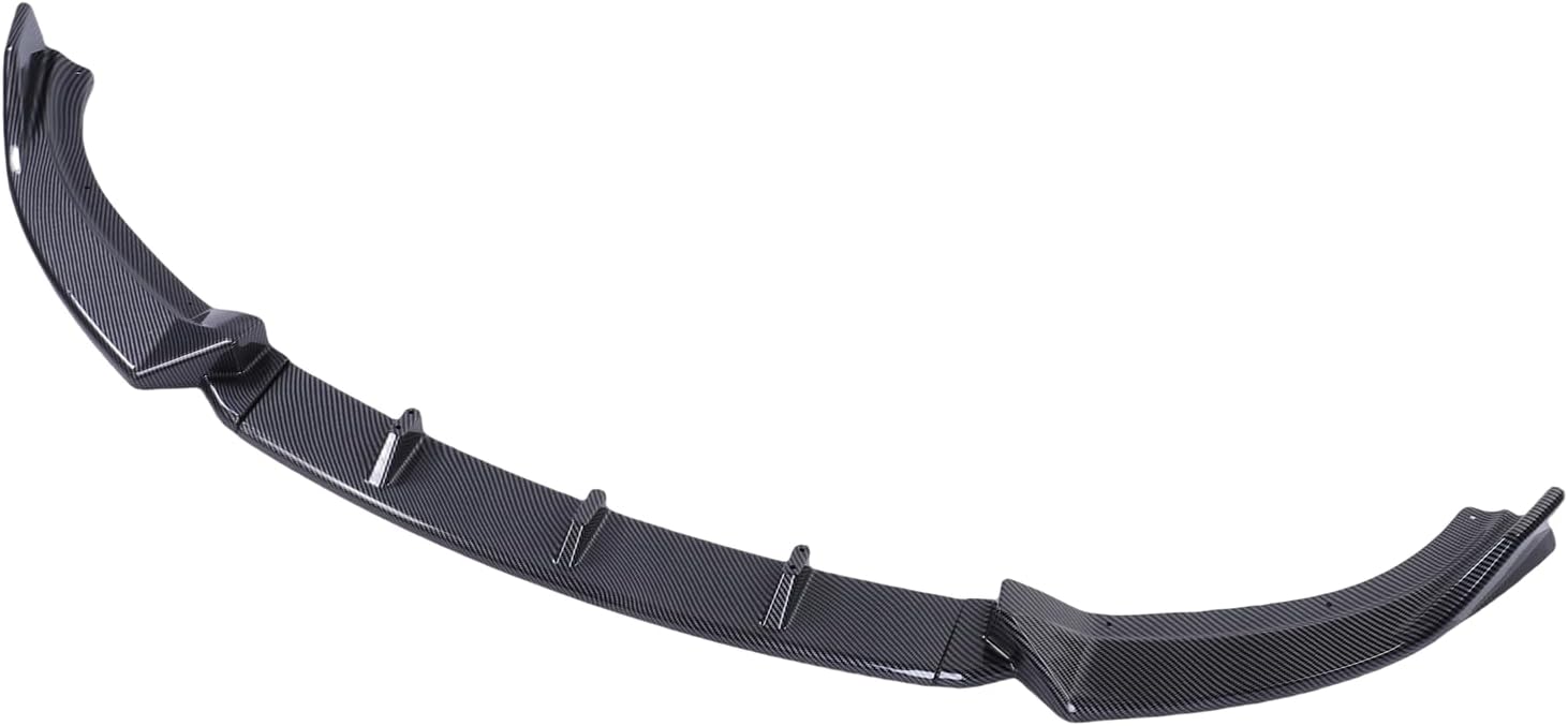 Front Bumper Lip Spoiler, JDM Style Spoiler, Compatible with MX5 Miata NC 2009-2015, with Adhesive Installation for Enhanced Aesthetics and Stability (Carbon Fiber Style)