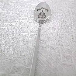 Colher de presente de feliz aniversário de 40 anos para mulheres e homens, presente de aniversário de 40 anos para tia irmão, presentes de aniversário de 40 anos, homens e mulheres, presente de