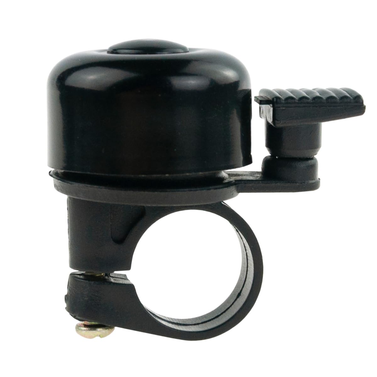 Dzwonek rowerowy MartOm Metalowy, Mechaniczny, Głośny URBAN, Mini dzwonek rowerowy Dzwonek rowerowy Mountainbike Głośny, Wytrzymały MTB Dzwonek rowerowy dla dzieci i dorosłych - Czarny