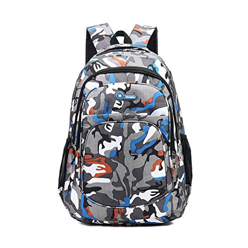 FANDARE Camo Mochila Mochilas Tipo Casual Bolsas Escolares Niña Niño de Viaje Bolsos