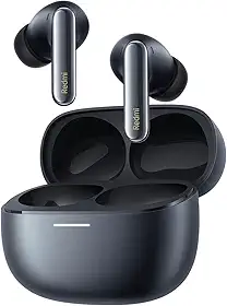 Xiaomi Redmi Buds 6 Pro, �udio realista, �udio de alta resolu��o com drivers duplos coaxiais, LDAC, cancelamento de ru�do ativo de at� 55 dB, compat�vel com iPhone Android ou qualquer dispositivo