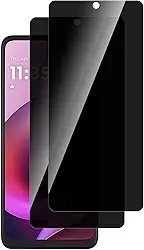 Pacote com 2 protetores de tela para Motolora Moto G (2026), vidro temperado anti-espião, ultra HD, sem bolhas, antiarranhões para Moto G (2026), fácil instalação, compatível com capas