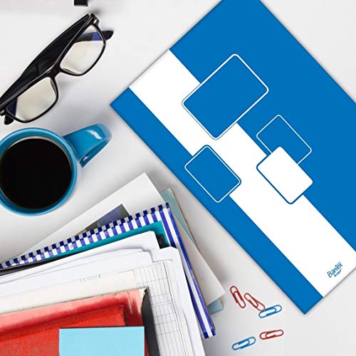 Notizblock / Briefblock A5, kariert, 50 Blatt Bantex Budget, 10 Stück Packung 400116559 blau