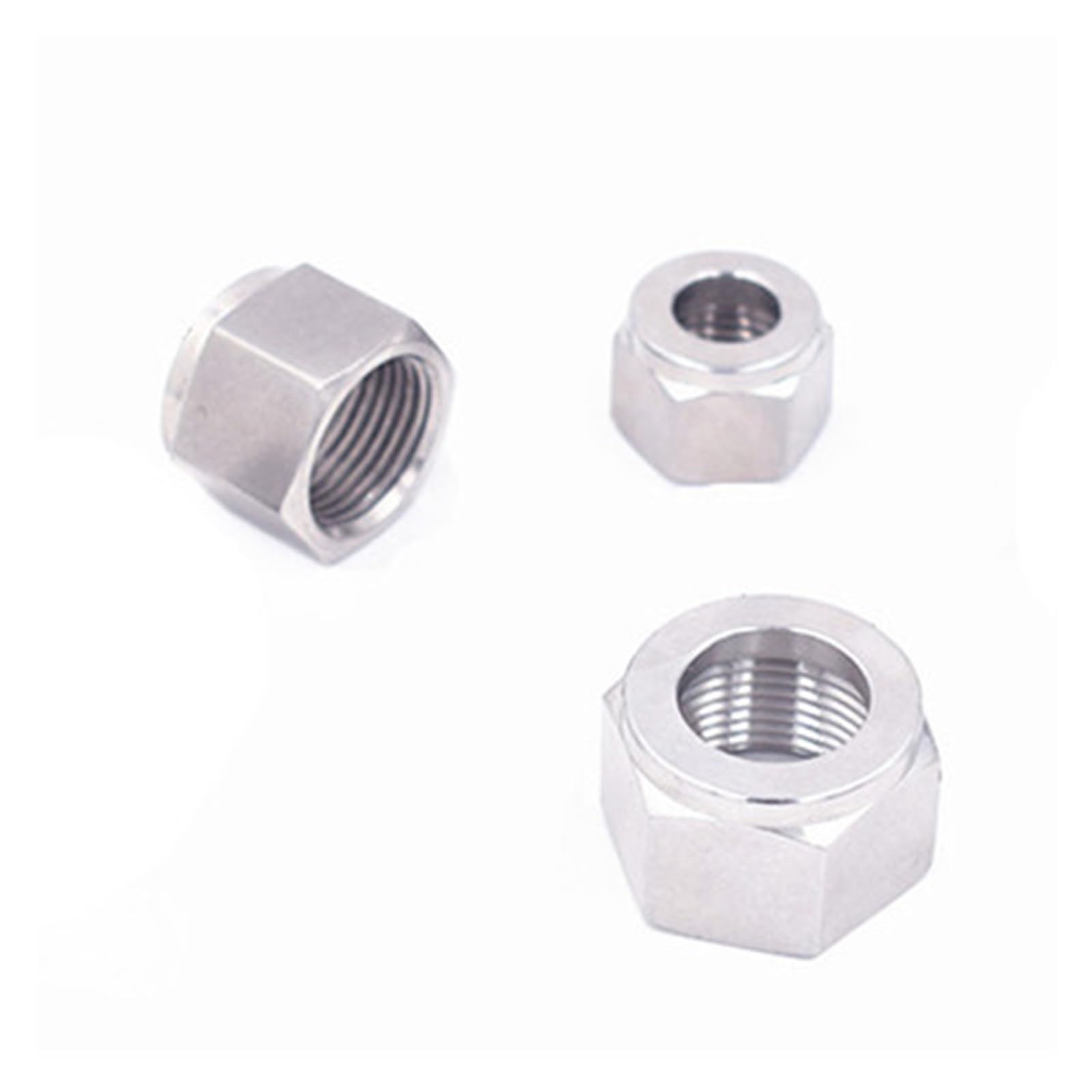 Yakufast Nut Ss 304 Stainless Steel Double Ferrule Compression Connector 6Mm 8Mm 10Mm 12Mm 14Mm 16Mm Tube Parts Double Ferrule (,3Mm Od Tube)