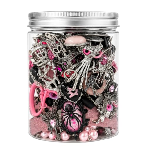 Image of SMUOBT Mystery Jewelry Jar Box Set, Surprise Jewelry Gift for Women | Jewelry Assortment with Necklaces, Earrings, Rings, Bracelets & Keychains, Mystery Mix, Birthday Gift for Women