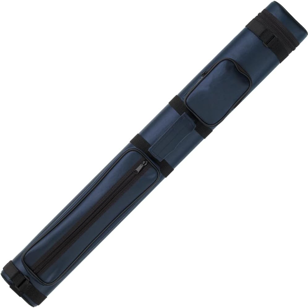 ACTION AC22 Tube Style Hard Vinyl Cue Case, 2x2 Pool Stick Billiards Traveling Cue Case for 2 Butts and 2 Shafts