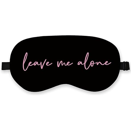 Leave Me Alone Silk Eye Mask: The Ultimate Sleep Enhancer!
