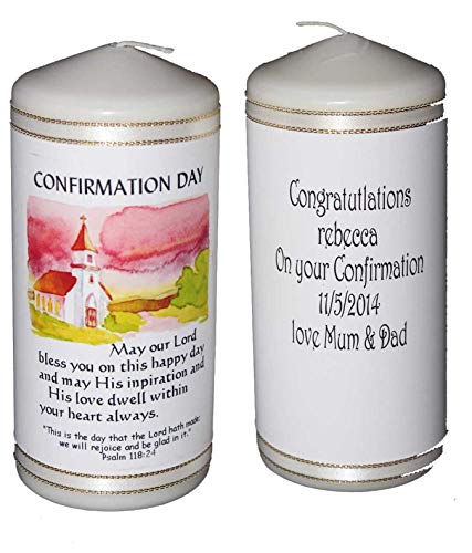 Cellini Personalised Candle Card Gift First Holy Communion, Confirmation or Any Special Occasion Gift!