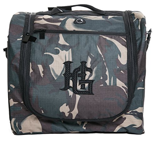 Homiegear Authentic Cap Carrier Case For 24 Caps - Water Resistance Quality Polyester Cap Storage Bag With Double Compartment - Camo #TOP1