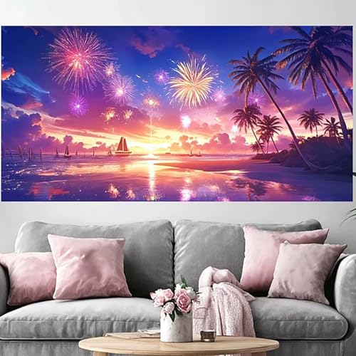 Diamond Painting Adulte 5D Full Drill Feux D'Artifice | Broderie Canevas
