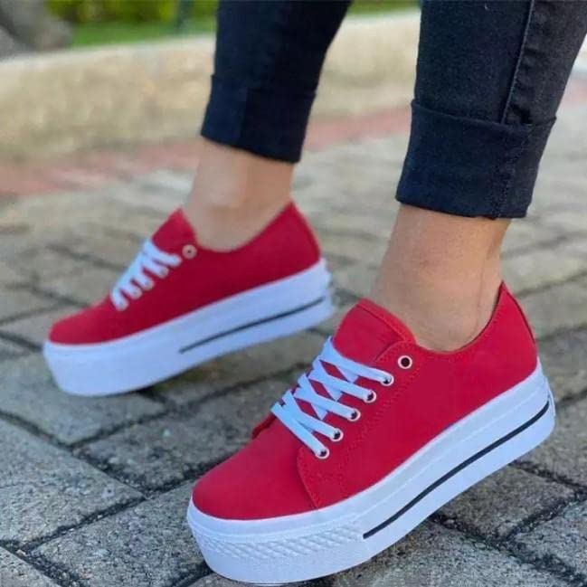 XRDSHY 2022 Canvas Schoenen Vrouwen Mode Trainers, Dames Trainers, Platform  Schoenen voor Vrouwen, Dames Sneakers, Womens Fashion Canvas Kleur, Fash  Vrouwen Sneakers Casual Dames Trainers, Rood-42 : Amazon.nl: Kleding,  schoenen \u0026 sieraden