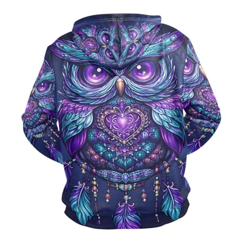 Image of ALAZA Dream Catcher Owl Hoody Sweatshirt Sweater Men S